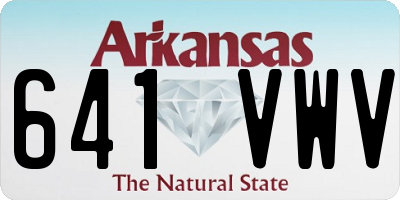 AR license plate 641VWV