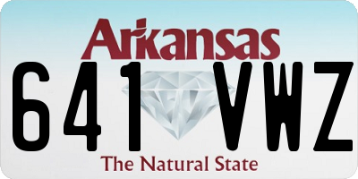 AR license plate 641VWZ