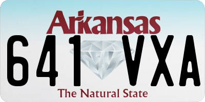 AR license plate 641VXA