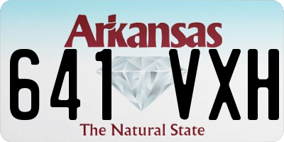 AR license plate 641VXH