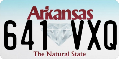 AR license plate 641VXQ