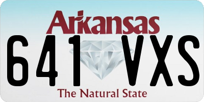 AR license plate 641VXS