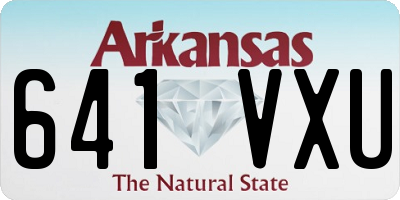 AR license plate 641VXU