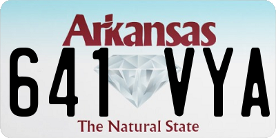 AR license plate 641VYA