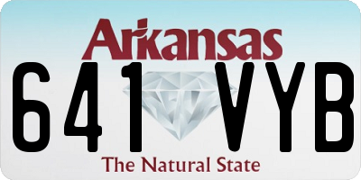 AR license plate 641VYB