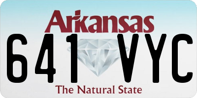 AR license plate 641VYC