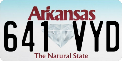AR license plate 641VYD