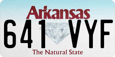 AR license plate 641VYF
