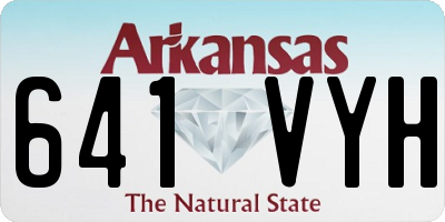 AR license plate 641VYH