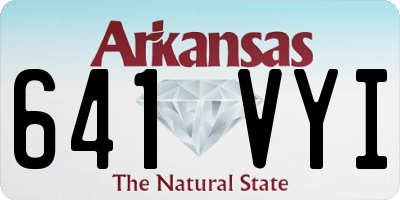 AR license plate 641VYI