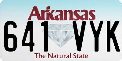 AR license plate 641VYK