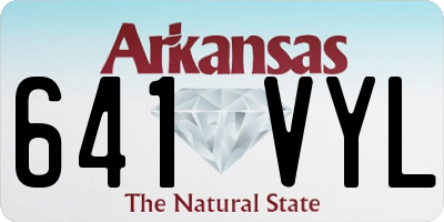 AR license plate 641VYL