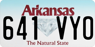AR license plate 641VYO