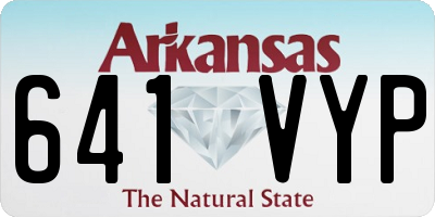 AR license plate 641VYP
