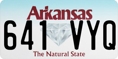AR license plate 641VYQ