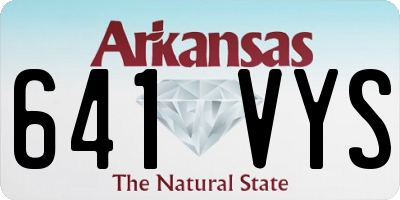 AR license plate 641VYS