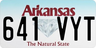 AR license plate 641VYT
