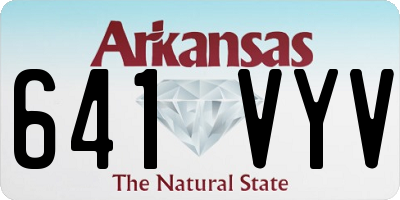 AR license plate 641VYV