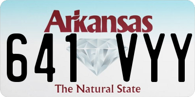 AR license plate 641VYY