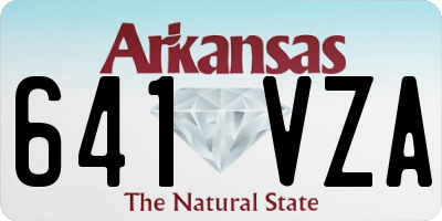 AR license plate 641VZA