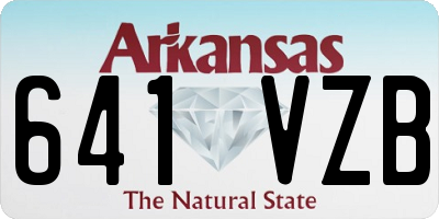 AR license plate 641VZB