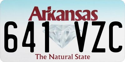 AR license plate 641VZC