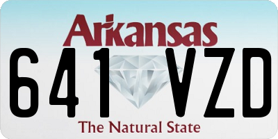 AR license plate 641VZD