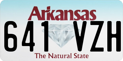 AR license plate 641VZH