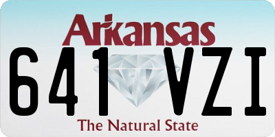AR license plate 641VZI