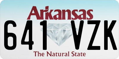 AR license plate 641VZK