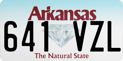 AR license plate 641VZL