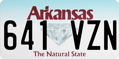 AR license plate 641VZN