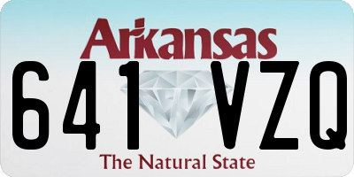 AR license plate 641VZQ