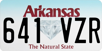 AR license plate 641VZR