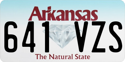 AR license plate 641VZS