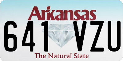 AR license plate 641VZU