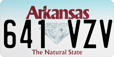 AR license plate 641VZV