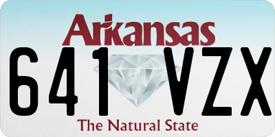 AR license plate 641VZX
