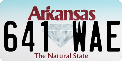 AR license plate 641WAE