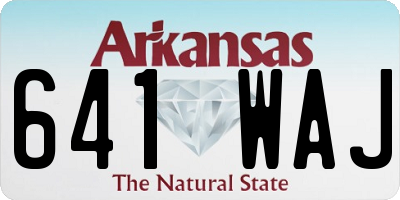 AR license plate 641WAJ