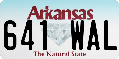AR license plate 641WAL