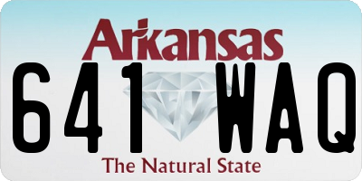 AR license plate 641WAQ