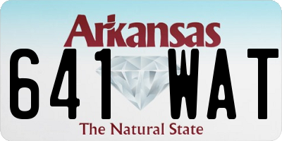 AR license plate 641WAT