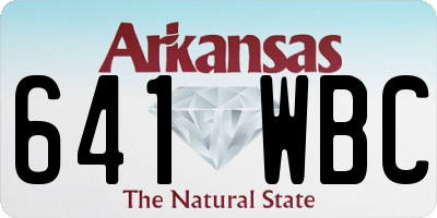 AR license plate 641WBC