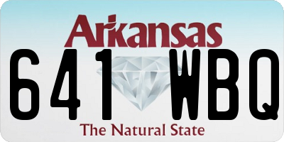 AR license plate 641WBQ