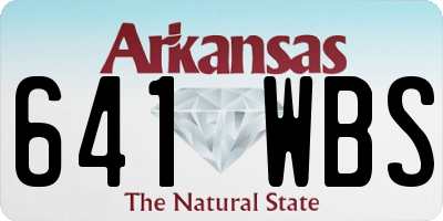 AR license plate 641WBS
