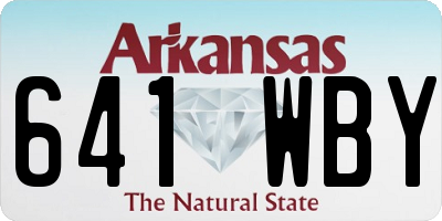 AR license plate 641WBY