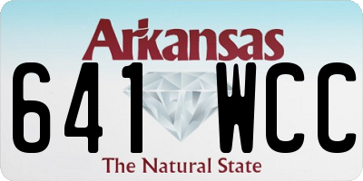 AR license plate 641WCC