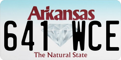 AR license plate 641WCE