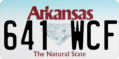 AR license plate 641WCF